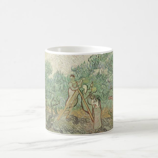 Caneca De Café Vincent van Gogh - Colheita de Azeitonas (Centro)