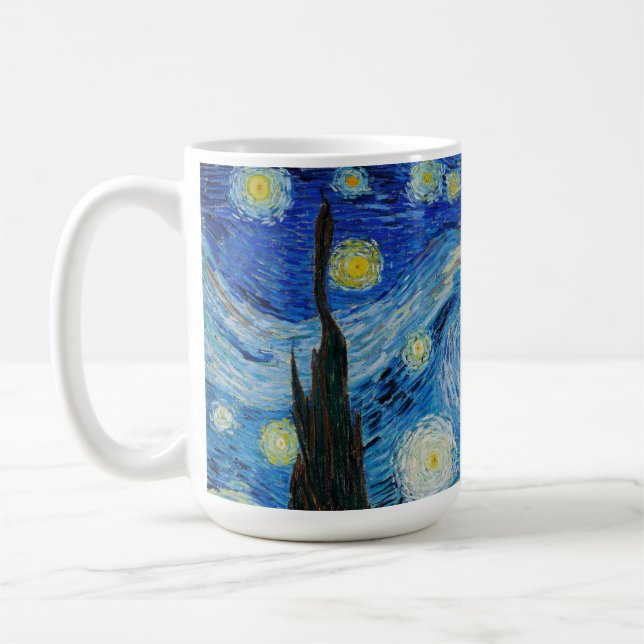 Caneca De Café Vincent Van Gogh é a Noite Estrelada (Esquerda)
