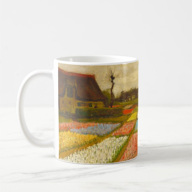 Caneca De Café Vincent van Gogh Flower Beds na Holanda (Esquerda)