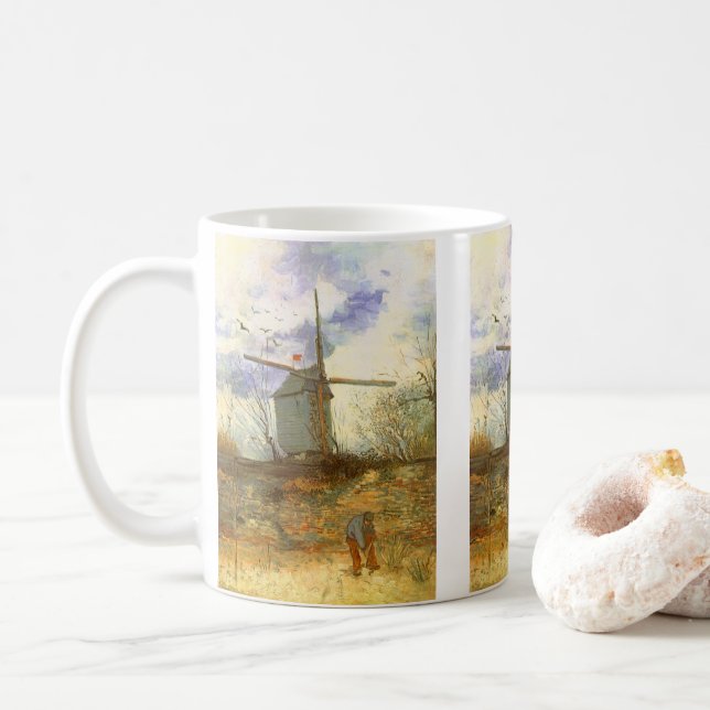 Caneca De Café Vincent van Gogh - Moulin de la Galette, Moinho de (Com Donut)