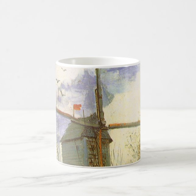 Caneca De Café Vincent van Gogh - Moulin de la Galette, Windmill (Centro)