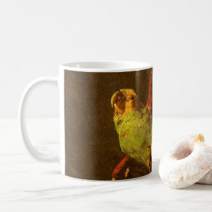 Caneca De Café Vincent van Gogh - Natureza Morta com Papagaio Ver