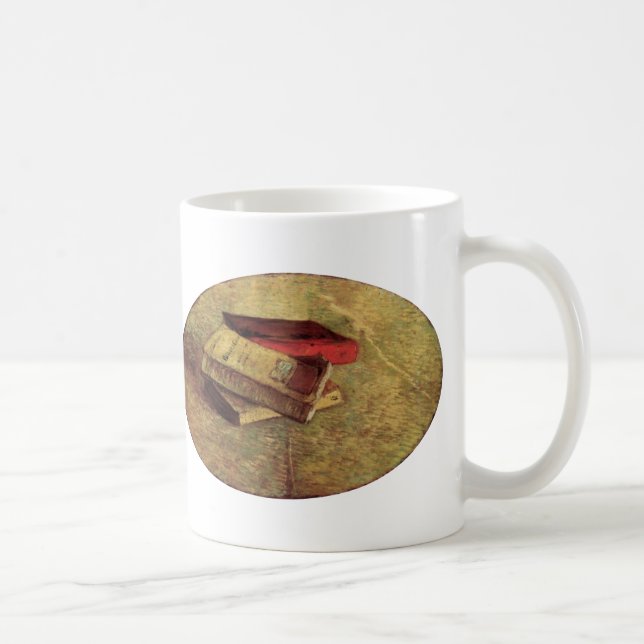 Caneca De Café Vincent van Gogh - Natureza-morta com Três Livros (Direita)