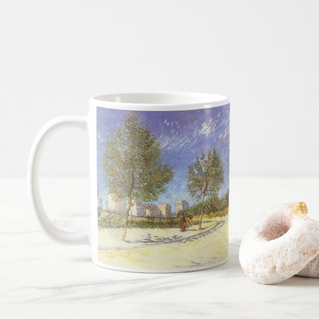 Caneca De Café Vincent van Gogh - Nos arredores de Paris (Com Donut)