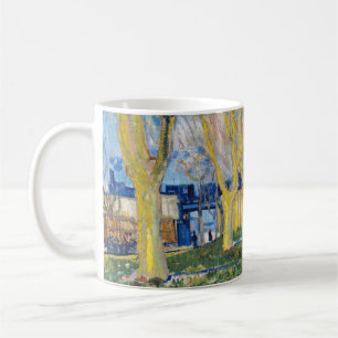 Caneca De Café Vincent van Gogh - O Trem Azul