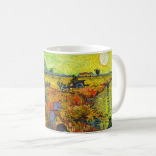 Caneca De Café Vincent van Gogh - O Vinhedo Vermelho