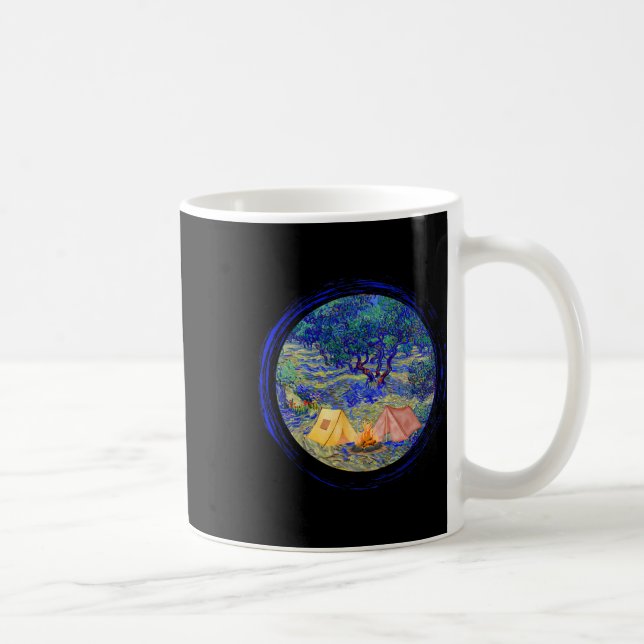 Caneca De Café Vincent Van Gogh olival' Gráfico de Acampamento Fo (Direita)