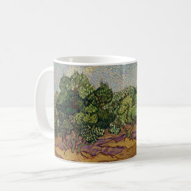 Caneca De Café Vincent van Gogh - Oliveiras (Frente Esquerda)