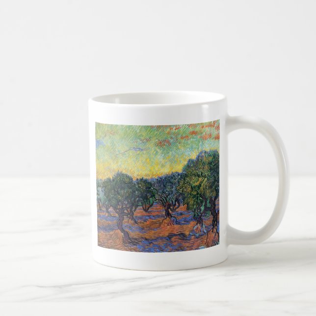 Caneca De Café Vincent Van Gogh Oliveiras Impressionismo Arte (Direita)