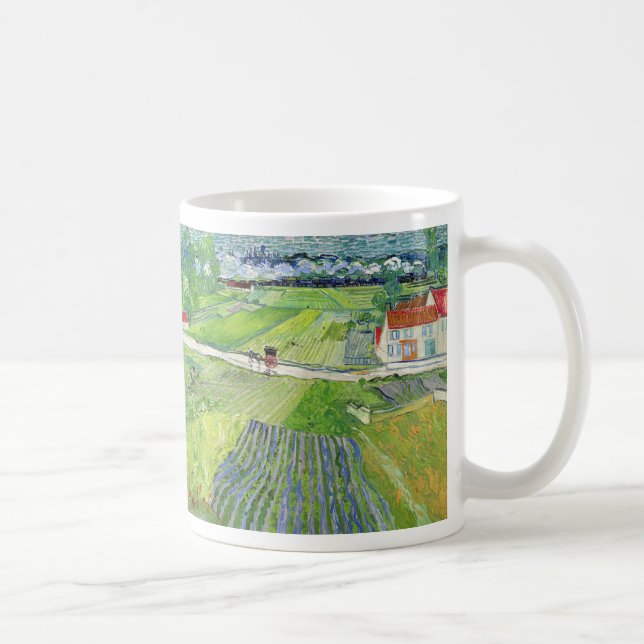 Caneca De Café Vincent van Gogh - Paisagem com Carruagem e comboi (Direita)