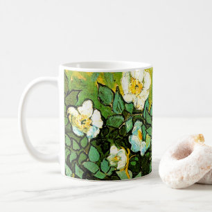 Caneca De Café Vincent van Gogh - Rosas selvagens,