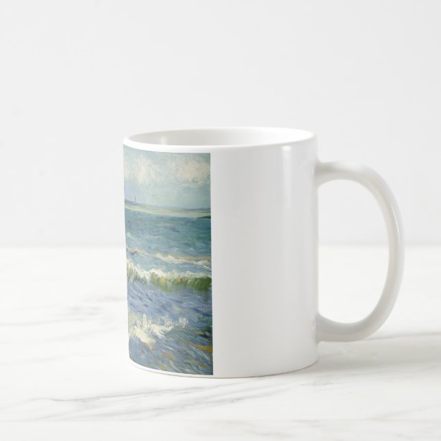 Caneca De Café Vincent van Gogh - Seascape perto de Les Saintes (Direita)