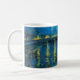 Caneca De Café Vincent Van Gogh Starry Night Sobre O Ródano