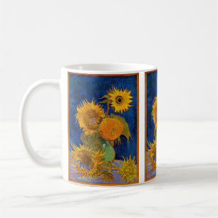 Caneca De Café Vincent van Gogh - Vaso com Cinco Girassóis
