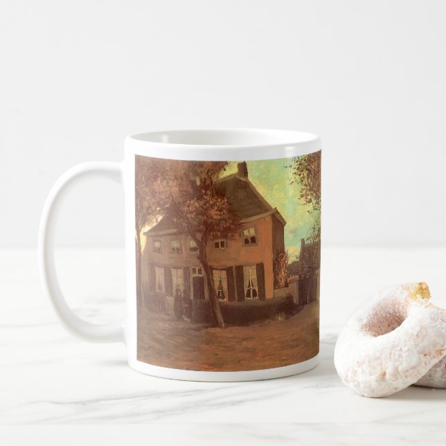 Caneca De Café Vincent van Gogh - Vicarage em Nuenen (Com Donut)