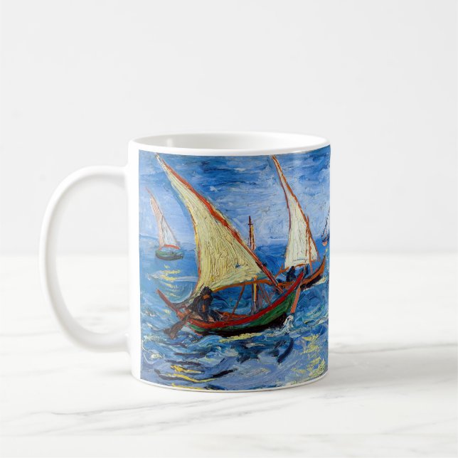 Caneca De Café Vincent van Gogh - Vista marinha em Saintes-Maries (Esquerda)
