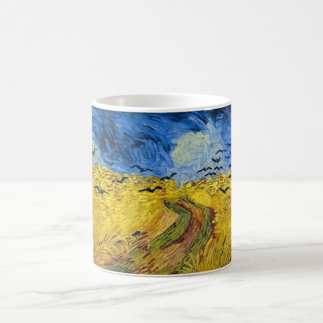 Caneca De Café Vincent van Gogh - Wheatfield com Crows (Centro)