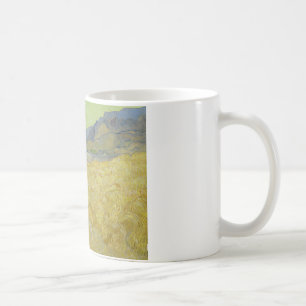 Caneca De Café Vincent van Gogh - Wheatfield com um Receptor