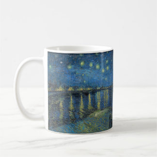 Caneca De Café Vincent Willem van Gogh ローヌ川の星月夜