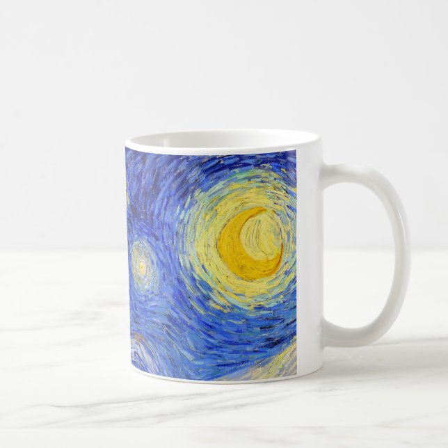 Caneca De Café Vincent Willem van Gogh, "Noite Estrelada" (Direita)