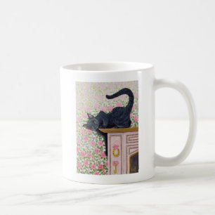 Caneca De Café Vinda acima dos rosas