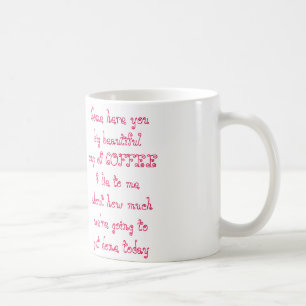 Caneca De Café Vindo aqui você chávena de café bonita grande