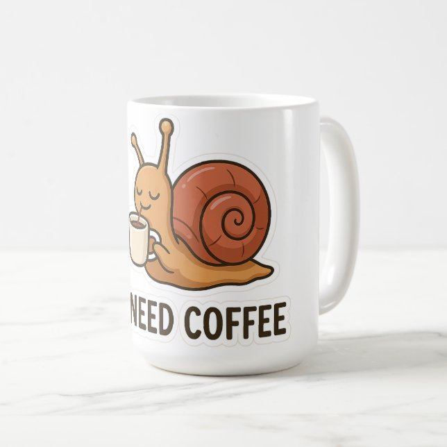 Caneca De Café Vinheta de café de caracol (Frente Esquerda)