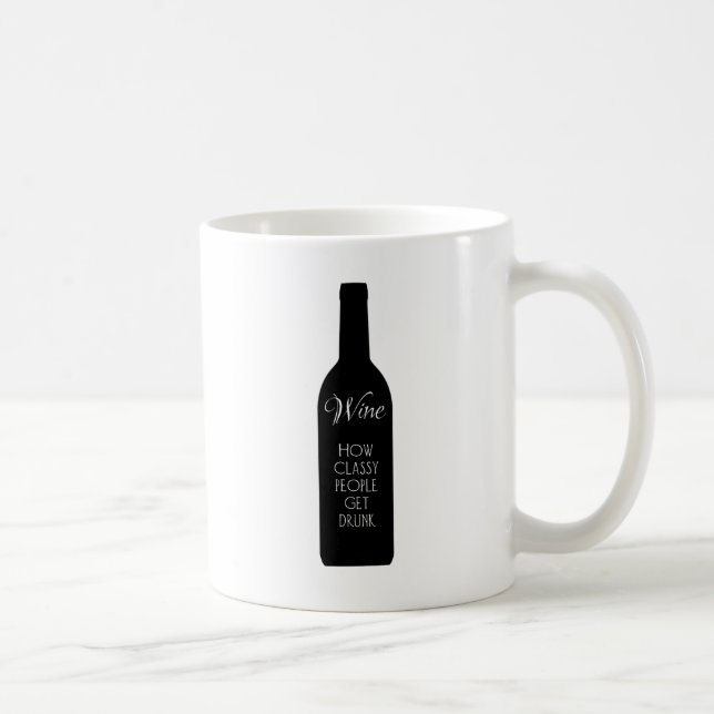 Caneca De Café Vinho, como pessoas elegantes ganham bebado (Direita)