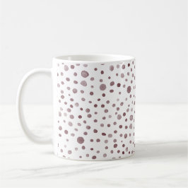 Caneca De Café Vinho Confetti Watercolor Dots Classic Mug