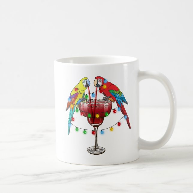 Caneca De Café Vinho de Bebendo de Macacos Tropicais (Direita)