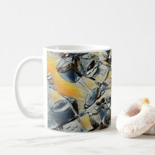 Caneca De Café Vinho e garrafas de vinho Arte de café