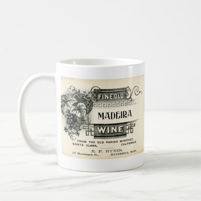 Caneca De Café Vinho velho fino de Madeira (Esquerda)