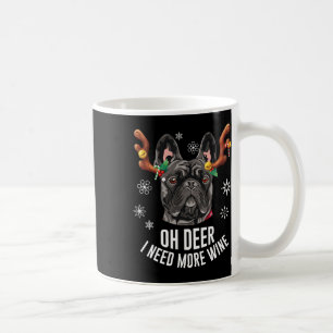 Caneca De Café Vinho Vinho Vinho Cachorro Negro de Natal