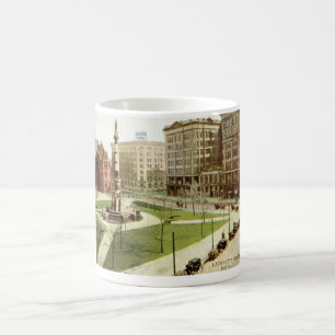 Caneca De Café Vintage 1915 quadrado do búfalo NY de Lafayette