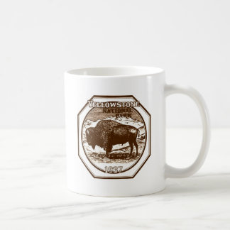 Caneca De Café Vintage 1937 do parque nacional de Yellowstone
