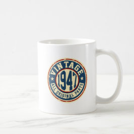 Caneca De Café Vintage 1947 todas as peças do original