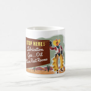 CANECA DE CAFÉ VINTAGE 1949 GÁS ÓLEO, PUBLICIDADE AUTOMÁTICA! CAF