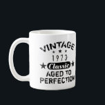 Caneca De Café Vintage 1973 50th Birthday<br><div class="desc">Uma ideia de presente de ano de nascimento legal para homens que estão celebrando uma era de marco. Um presente de aniversário engraçado para homens que foram envelhecidos à perfeição!</div>