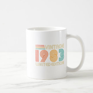 Caneca De Café Vintage 1983 Limited Edition Clique em 1983 Men Wo