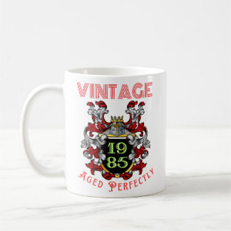 Caneca De Café Vintage 1985 Envelhecido Perfeitamente