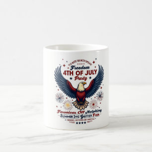 Caneca De Café Vintage 4th of Julian Mug - Eagle & Fireworks