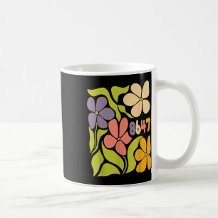 Caneca De Café Vintage 86 47 Anti-trump Flower Presidente