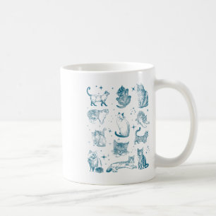 Caneca De Café Vintage 90s Tatuagem Cat Retro Kitten Natureza Cat