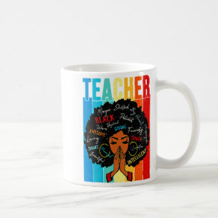 Caneca De Café Vintage Afro Mês da História Negra Afro-Americano 