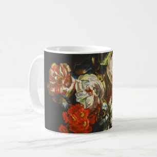 Caneca De Café Vintage Ainda Life with Flowers