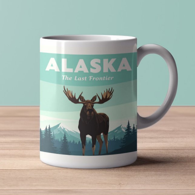 Caneca De Café Vintage Alaska (Criador carregado)