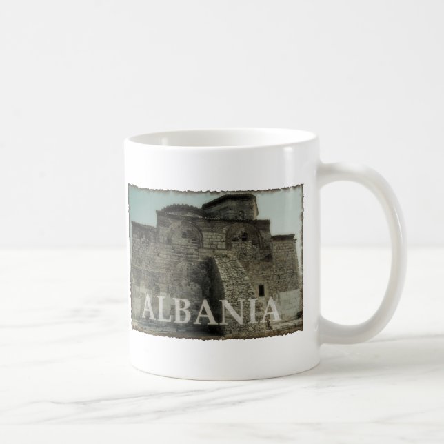Caneca De Café Vintage Albânia (Direita)