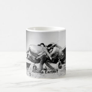 Caneca De Café Vintage Amelia Earhart Foto