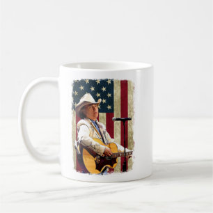 Caneca De Café Vintage American Flag Dwight Yoakam Legend.png