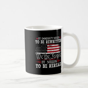 Caneca De Café Vintage American Flag Que Precisa De Ser Lido Nós